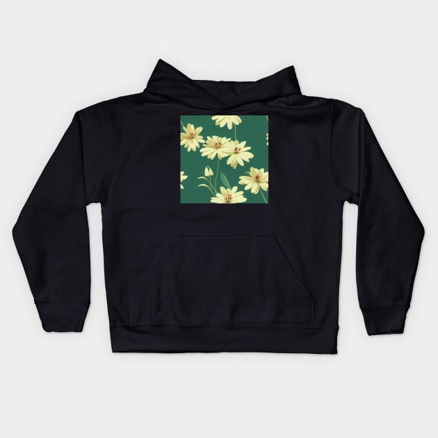 Beautiful Stylized Yellow Flowers, for all those who love nature #183 Kids Hoodie by Endless-Designs
